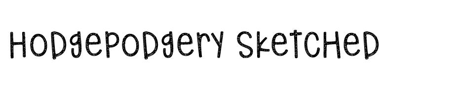 Hodgepodgery Sketched font